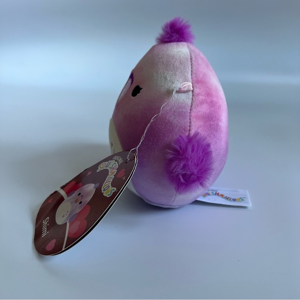 Kellytoy Squishmallows Valentine's Day Purple Watercolor Bird 5" Shimi Plush - Picture 9 of 14